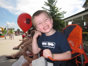 George enjoying the New Holstein Parade.